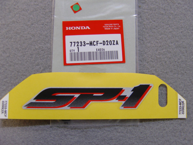 Décor autocollant siège Honda VTR1000SP 2001 – Réf. 77233MCFD20ZA