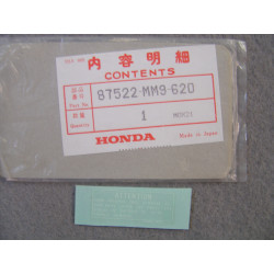 Étiquette avertissement visière Honda – Réf. 87522MM9620