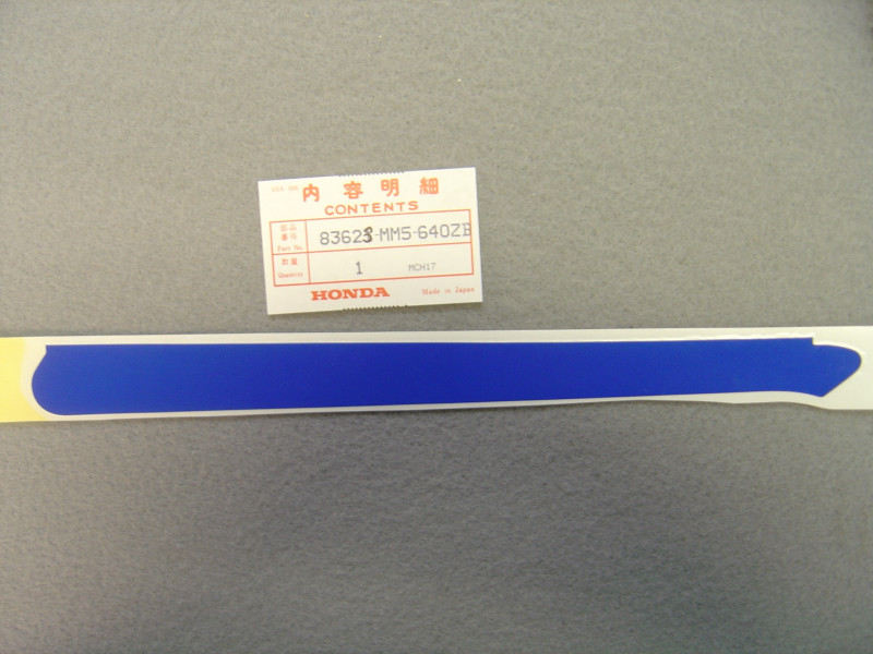 Décor autocollant auvent droit CBR1000F Honda - Type 7