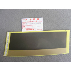Décor Autocollant Droit Honda XL600VM 91 - Réf. 87134MS6920ZB
