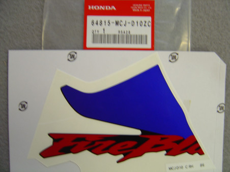 Autocollant Carénage Inférieur Droit Honda CBR900RR3 2003 | 64815MCJD10ZC
