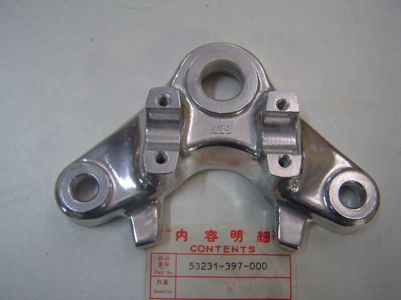 Té supérieur de fourche Honda CG125 CB100 - Réf. 53231397000