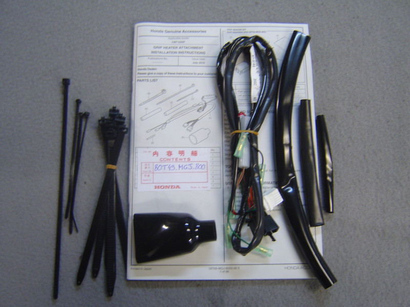 Kit Montage Poignées Chauffantes Honda CBF1000F | 80T49MGJ800