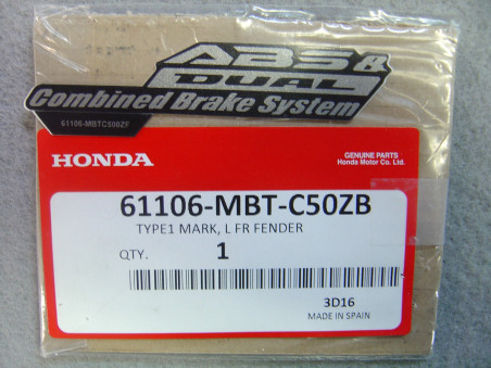 Décor autocollant garde-boue avant droit Honda XL1000V 07-08