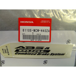 Décor autocollant garde-boue avant droit Honda VFR800 2006