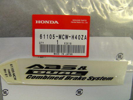 Décor autocollant garde-boue avant droit Honda VFR800 2006