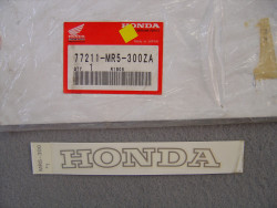 Décor autocollant de dosseret arrière pour modèles PC800K 1989 et PC800L 1990