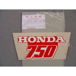 Décor autocollant carénage XRV750 Honda 87135-MV1-300ZA