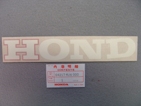 Décor Autocollant Carénage Gauche Honda VF1000RE 64217MJ4300