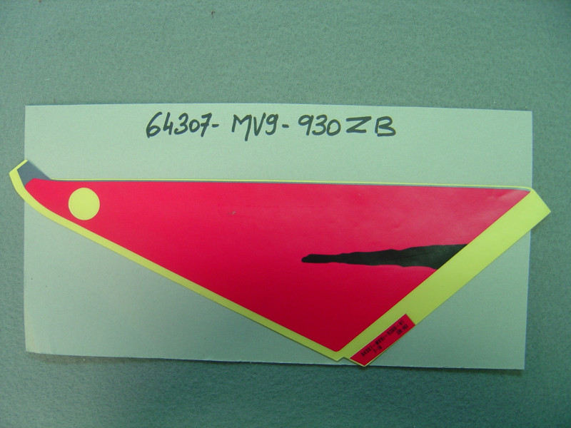 Décor Autocollant A Auvent Inférieur Honda CBR600F 93 Type 16