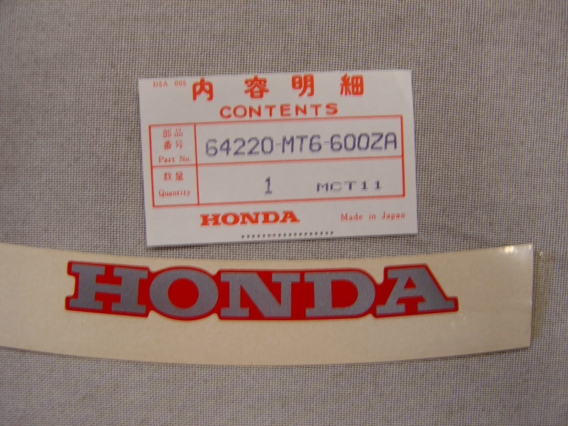 Décor Autocollant Bulle Honda CBR600FK 89 – Réf. 64220MT6600ZA