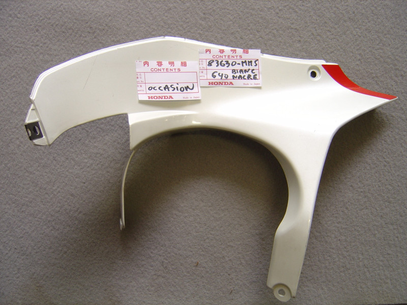 Cache intérieur carénage Honda CBR 1000 blanc nacré occasion