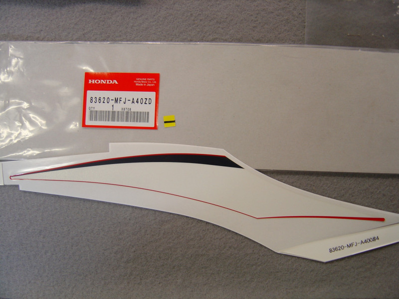 Décor autocollant carénage arrière droit Honda CBR600R