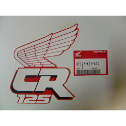 Décor autocollant cache radiateur gauche Honda CR125RJ 88