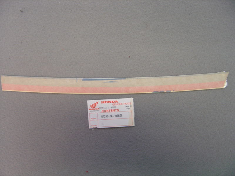 Décor Autocollant Carénage Gauche Honda NSR125R 1987