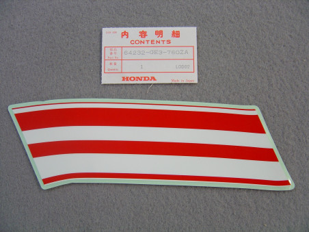 Décor autocollant carénage avant gauche Honda NSR50SK 1989