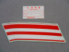 Décor autocollant carénage avant gauche Honda NSR50SK 1989