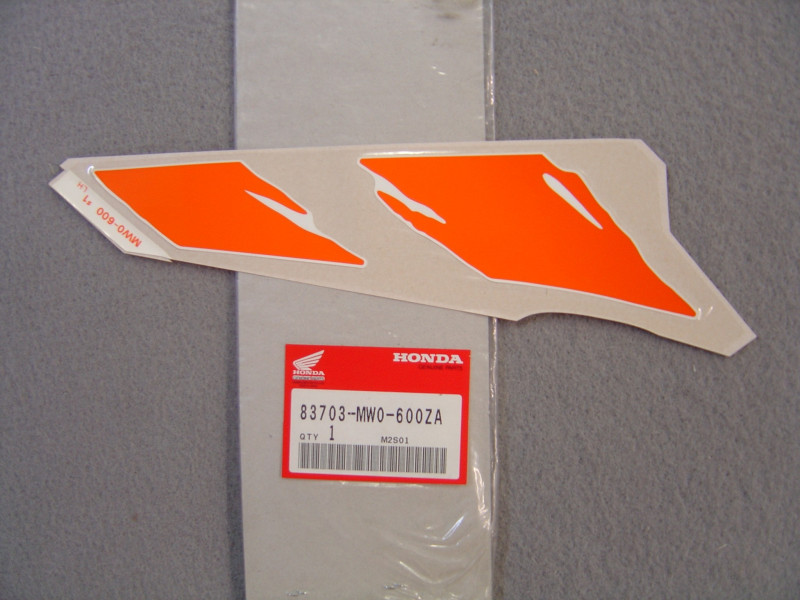 Décor autocollant couvercle latéral gauche Honda CBR900RRN 1992