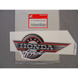 Décor autocollant réservoir gauche Honda VF750CP/CR R201