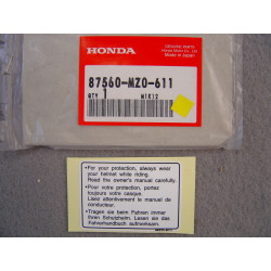 Étiquette de conduite Honda 87560MZ0611 | Pièce Honda