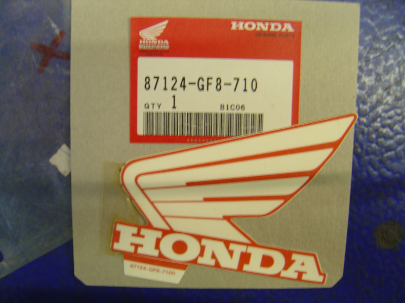 Décor Autocollant Gauche Réservoir Honda QR50 90-91