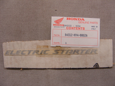 Décor autocollant couvercle latéral Honda NSR125RK 89 - Type 1