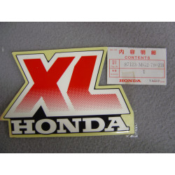 Autocollant réservoir droit Honda XL600RH 87 type 2 – Réf. 87123MG2780ZB