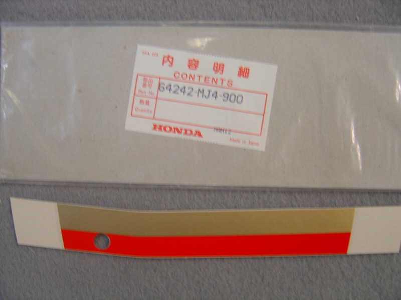 Décor Autocollant Carénage Gauche Honda VF1000RG 64242MJ4900