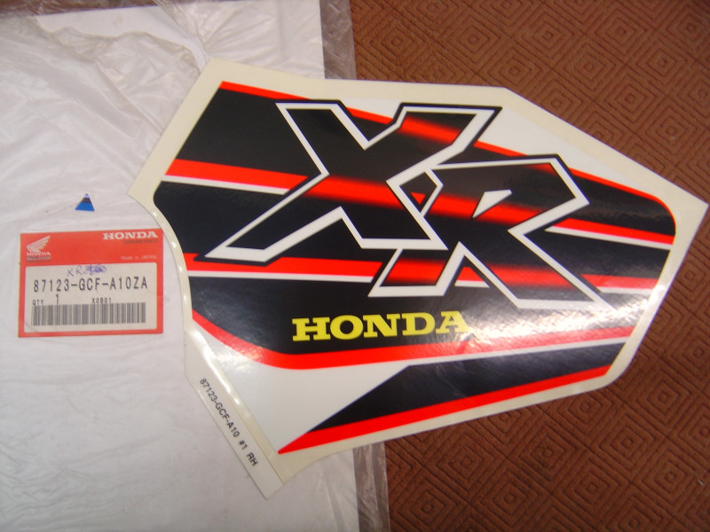 Décor réservoir droit Type1 Honda XR100R XR70R XR80R 99