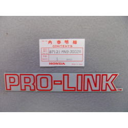 Autocollant bras oscillant Honda NX650J K 88-89 - Réf. 87121MN9300ZA