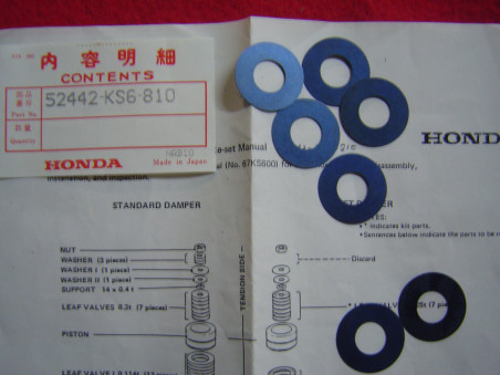 Kit coupelles amortisseur Kayaba Honda CR125R 86 | 52442KS6810