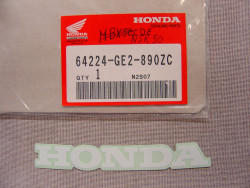 Décor autocollant de auvent avant (bulle) de NSR50 HONDA 64224-GE2-890ZC