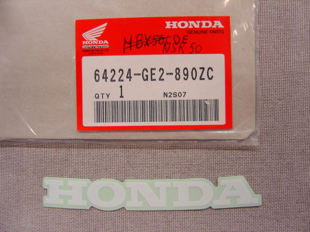 Décor autocollant bulle avant NSR50 Honda 64224-GE2-890ZC