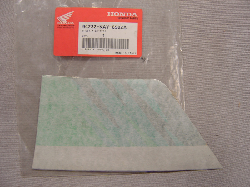 Décor Autocollant Droit NX125 Honda - Réf. 64232KAY690ZA
