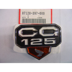 Emblème cache latéral droit Honda CG125 D3K – Réf. 87128-397-000