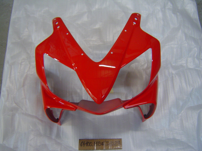 Carénage tête de fourche Honda CBR600 01/02 Rouge - Réf. 64100-MBW-D20ZA