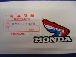 Autocollant Honda Flasque Droit MTX50A – Réf. 87126GF9620