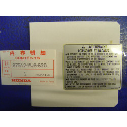 Autocollant sécurité Honda CB750F2 CBR600F - Réf. 87512MV9620