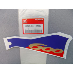 Décor autocollant auvent gauche Honda CBR600F 95 – 64242MAL600ZA