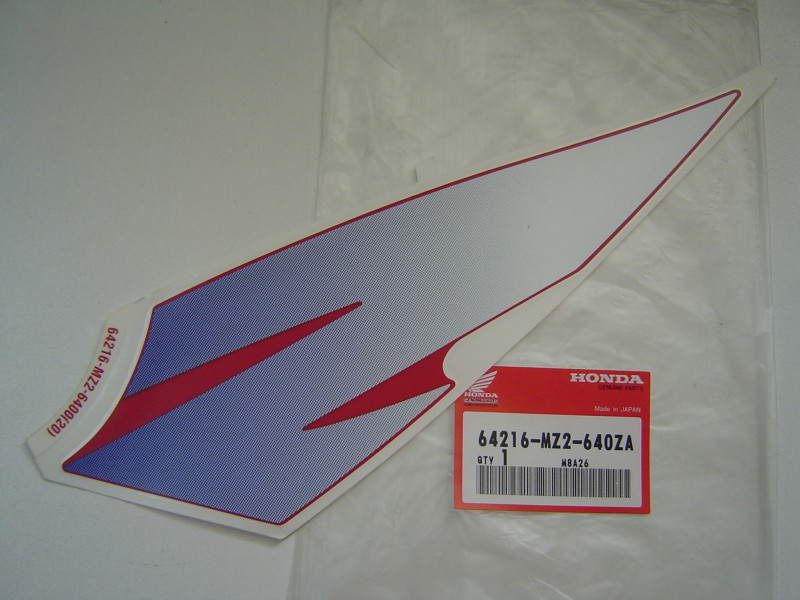 Décor autocollant tête de fourche D Honda CBR1000F 95 | Réf. 64216MZ2640ZA