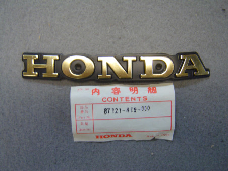 Emblème droit réservoir Honda CM125T CM185T - Réf. 87121419000