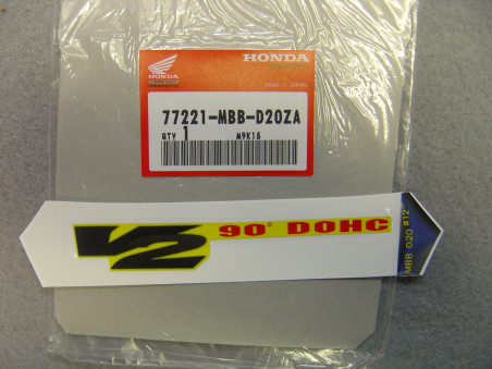 Décor autocollant auvent siège Honda VTR1000F 2000 - Réf 77221MBBD20ZA