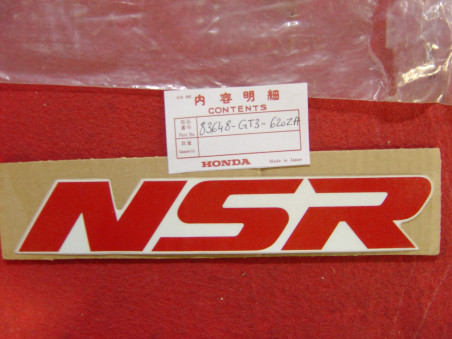 Autocollant droit cache NSR125 type 1 Honda | 83648GT3620ZA