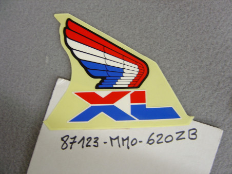 Décor autocollant réservoir droit Honda XL600RMG 86 - Ref 87123MM0620ZB