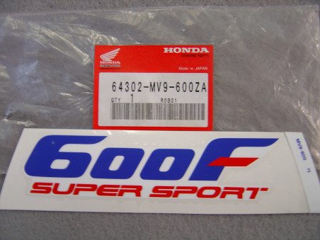 Décor autocollant carénage inférieur Honda CBR600FM 1991 NH196K