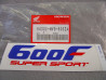 Décor autocollant carénage inférieur Honda CBR600FM 1991 NH196K
