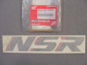 Décor autocollant carénage inférieur Honda NSR125RK 1989