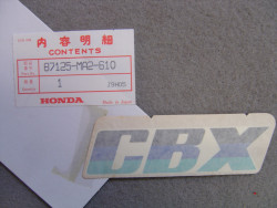 Décors autocollant de cache latéral de CBX1000 A et C plus livrable réseau Hon