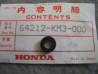 Caoutchouc Pare-brise Honda 64212-KM3-000 CBR600F VFR750