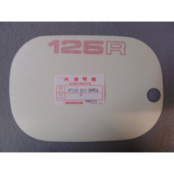 Décor autocollant cache latéral droit Honda MTX125RWD 83